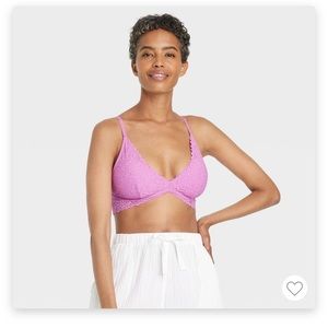 Auden Lace Bralette Pink